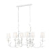 Z-Lite - 830-44L-TXWH - Six Light Linear Chandelier - Aslin - Textured White