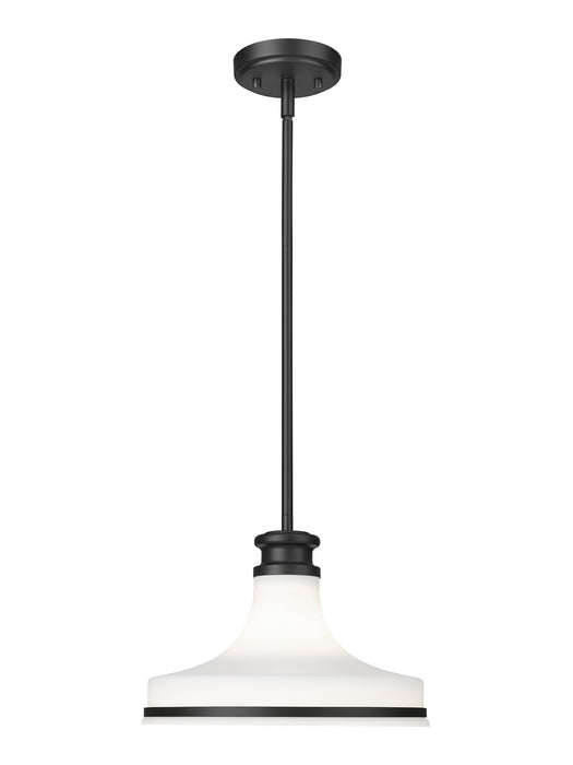 Z-Lite - 831P12-MB - One Light Pendant - Reznor - Matte Black