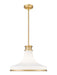 Z-Lite - 831P18-MGLD - One Light Pendant - Reznor - Modern Gold