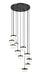 Z-Lite - 827P6-11R-MB-LED - LED Chandelier - Renaud - Matte Black