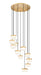 Z-Lite - 827P6-11R-MGLD-LED - LED Chandelier - Renaud - Modern Gold