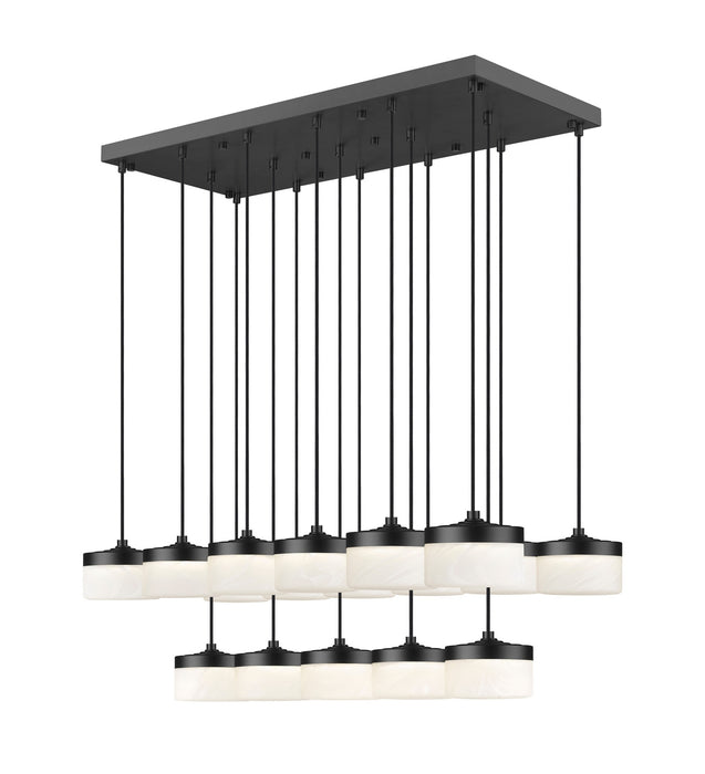 Z-Lite - 827P6-17L-MB-LED - LED Linear Chandelier - Renaud - Matte Black