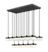 Z-Lite - 827P6-17L-MB-LED - LED Linear Chandelier - Renaud - Matte Black