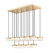 Z-Lite - 827P6-17L-MGLD-LED - LED Linear Chandelier - Renaud - Modern Gold