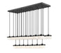 Z-Lite - 827P6-23L-MB-LED - LED Linear Chandelier - Renaud - Matte Black