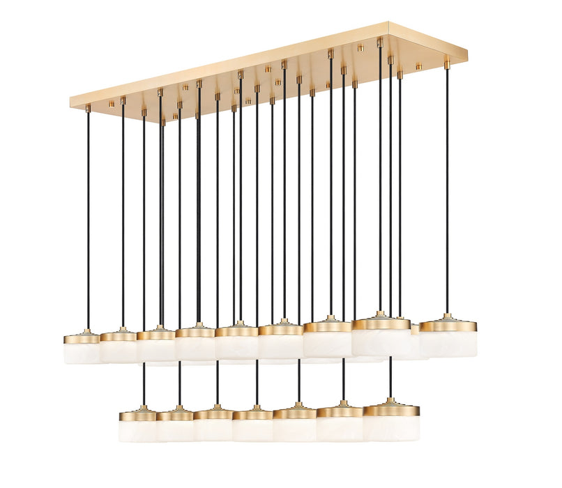 Z-Lite - 827P6-23L-MGLD-LED - LED Linear Chandelier - Renaud - Modern Gold