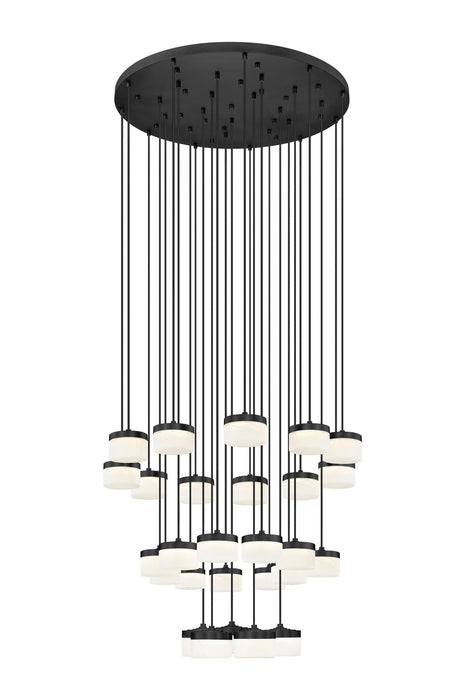 Z-Lite - 827P6-27R-MB-LED - LED Chandelier - Renaud - Matte Black