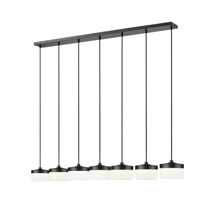 Z-Lite - 827P6-7L-MB-LED - LED Linear Chandelier - Renaud - Matte Black