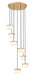 Z-Lite - 827P6-7R-MGLD-LED - LED Chandelier - Renaud - Modern Gold