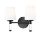 Z-Lite - 7700-2V-MB - Two Light Vanity - Henri - Matte Black