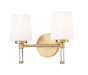 Z-Lite - 7700-2V-MGLD - Two Light Vanity - Henri - Modern Gold
