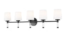 Z-Lite - 7700-5V-MB - Five Light Vanity - Henri - Matte Black