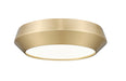Z-Lite - 7701F12-MGLD-LED - LED Flush Mount - Quasars - Modern Gold