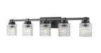 Z-Lite - 6101-5V-MB - Five Light Vanity - Jacqueline - Matte Black