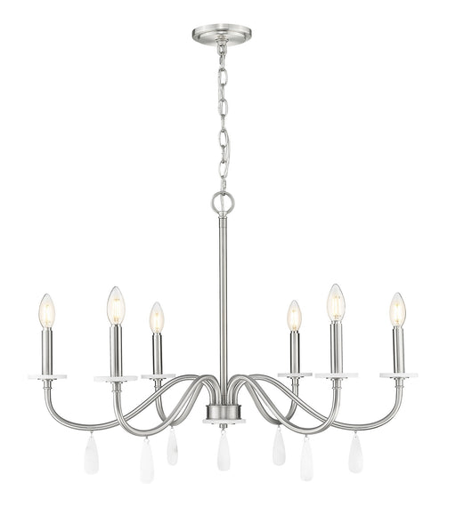 Z-Lite - 6103-32BN - Six Light Chandelier - Toussant - Brushed Nickel