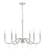 Z-Lite - 6103-32BN - Six Light Chandelier - Toussant - Brushed Nickel