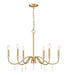 Z-Lite - 6103-32MGLD - Six Light Chandelier - Toussant - Modern Gold