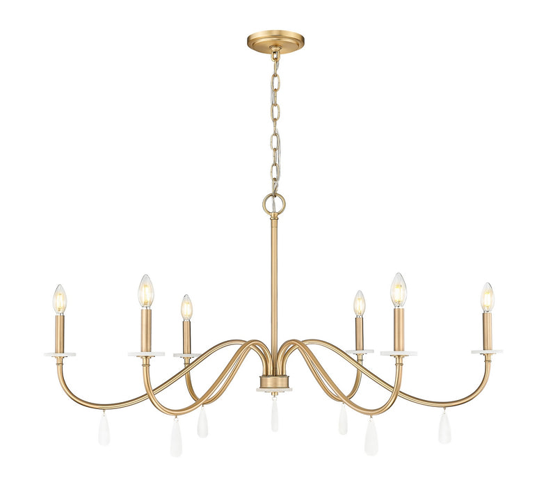 Z-Lite - 6103-45MGLD - Six Light Chandelier - Toussant - Modern Gold