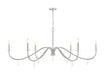 Z-Lite - 6103-63BN - Six Light Chandelier - Toussant - Brushed Nickel