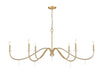 Z-Lite - 6103-63MGLD - Six Light Chandelier - Toussant - Modern Gold