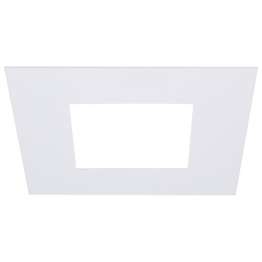Satco - S13550 - 4-Inch Flat Goof Ring for Commercial Downlights - Matte White
