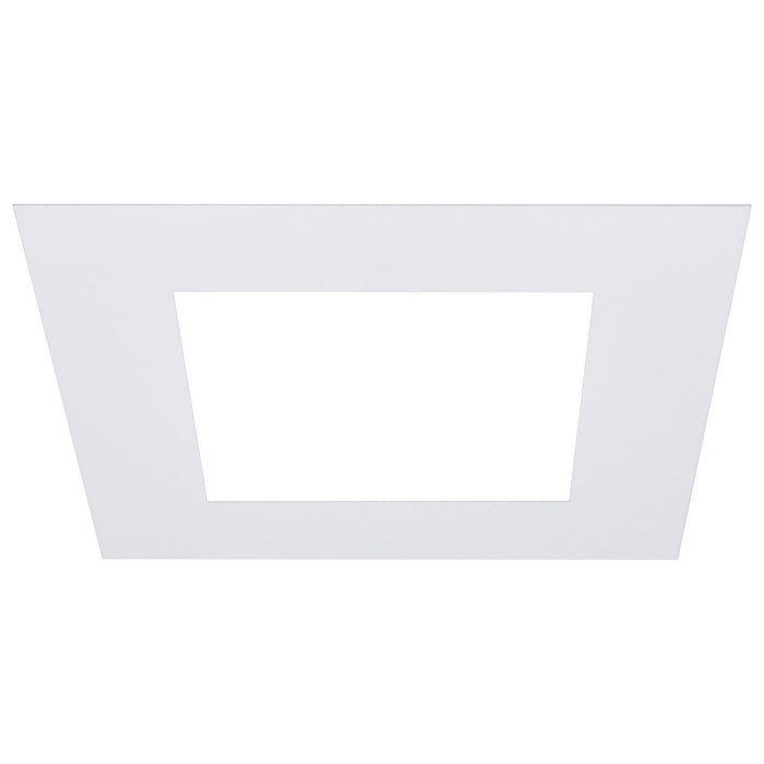 Satco - S13551 - 6-Inch Flat Goof Ring for Commercial Downlights - Matte White