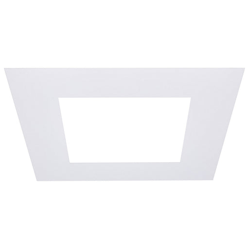 Satco - S13552 - 8-Inch Flat Goof Ring for Commercial Downlights - Matte White