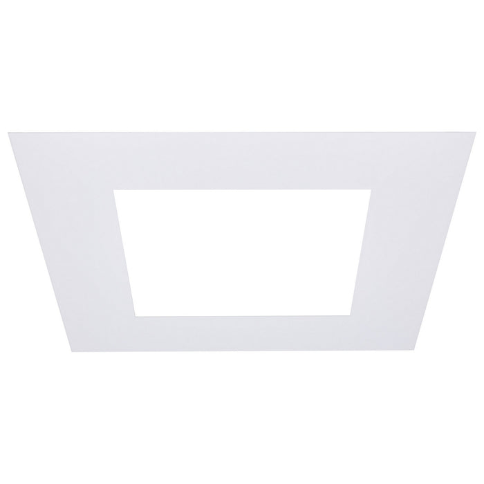 Satco - S13552 - 8-Inch Flat Goof Ring for Commercial Downlights - Matte White