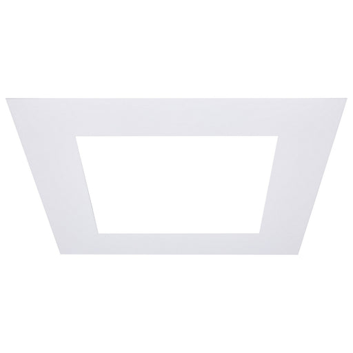 Satco - S13553 - 10-Inch Flat Goof Ring for Commercial Downlights - Matte White
