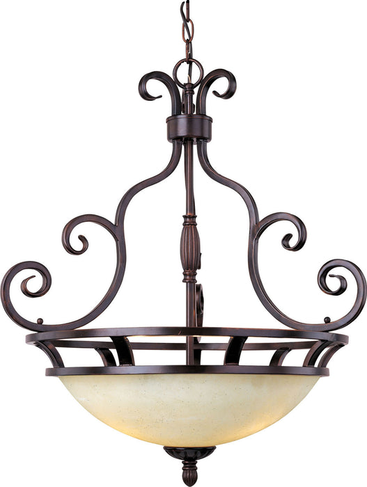 Maxim - 12202FIOI - Three Light Pendant - Manor - Oil Rubbed Bronze