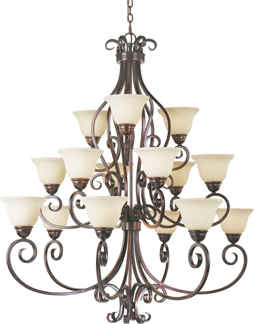 Maxim - 12209FIOI - 15 Light Chandelier - Manor - Oil Rubbed Bronze