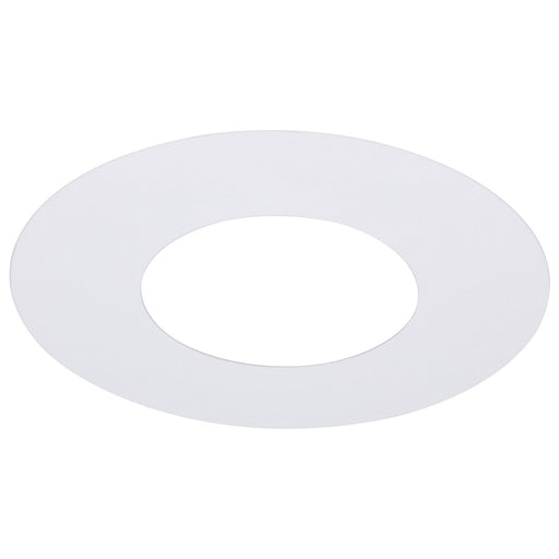 Satco - S13540 - 4-Inch Flat Goof Ring for Commercial Downlights - Matte White