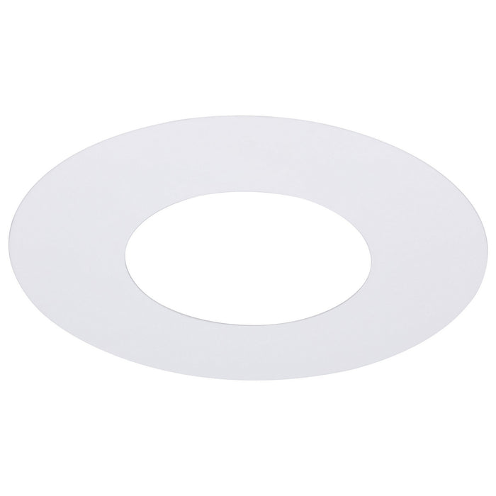 Satco - S13540 - 4-Inch Flat Goof Ring for Commercial Downlights - Matte White