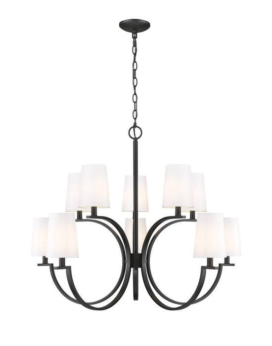 Z-Lite - 2016-10MB - Ten Light Chandelier - Cordelia - Matte Black
