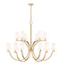Z-Lite - 2016-12MGLD - 12 Light Chandelier - Cordelia - Modern Gold
