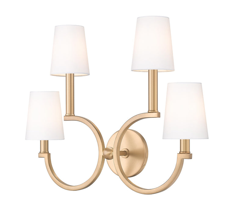 Z-Lite - 2016-4S-MGLD - Four Light Wall Sconce - Cordelia - Modern Gold