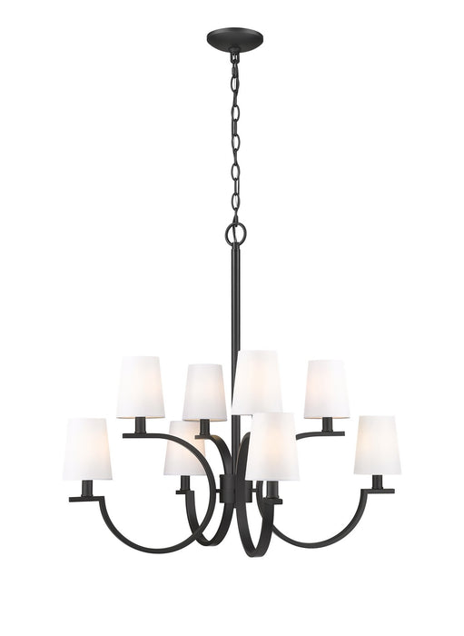 Z-Lite - 2016-8MB - Eight Light Chandelier - Cordelia - Matte Black