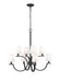 Z-Lite - 2016-8MB - Eight Light Chandelier - Cordelia - Matte Black