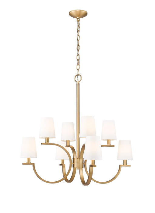 Z-Lite - 2016-8MGLD - Eight Light Chandelier - Cordelia - Modern Gold
