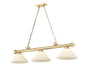 Z-Lite - 2306-3HBR-AGM14 - Three Light Billiard - Cordon - Heritage Brass