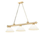 Z-Lite - 2306-3HBR-AMO14 - Three Light Billiard - Cordon - Heritage Brass