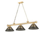Z-Lite - 2306-3HBR-ARS - Three Light Billiard - Cordon - Heritage Brass