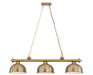 Z-Lite - 2306-3HBR-D12HBR - Three Light Billiard - Cordon - Heritage Brass