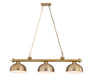 Z-Lite - 2306-3HBR-D13HBR - Three Light Billiard - Cordon - Heritage Brass