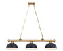 Z-Lite - 2306-3HBR-D13MB - Three Light Billiard - Cordon - Heritage Brass