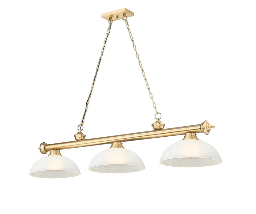 Z-Lite - 2306-3HBR-DWL14 - Three Light Billiard - Cordon - Heritage Brass