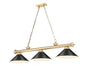 Z-Lite - 2306-3HBR-MB15 - Three Light Billiard - Cordon - Heritage Brass