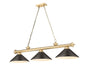 Z-Lite - 2306-3HBR-MBRZ - Three Light Billiard - Cordon - Heritage Brass