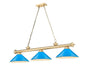Z-Lite - 2306-3HBR-MEB - Three Light Billiard - Cordon - Heritage Brass