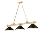 Z-Lite - 2306-3HBR-MMB - Three Light Billiard - Cordon - Heritage Brass